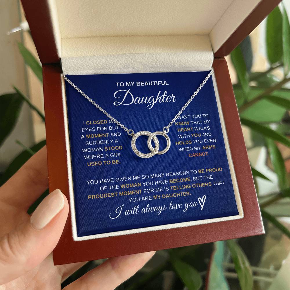 Perfect Pair Daughter Gift in a Mahogany Style Luxury Box